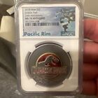 2018 Niue Silver  2 1 Oz Jurassic Park 2th Anniversary Ngc Ms 70 Antiquated