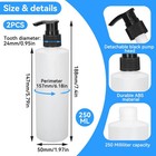 2pcs Massage Oil Bottles With Pump  250ml Empty Lotion Bottles Plastic Shampoo P