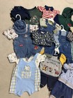 21 Piece Kids Vintage Y2k 00s Boy Reseller Lot Bundle 0-9m Overalls Outfits