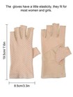 Sun Gloves For Women Uv Protection Fingerless Non Slip Sunscreen Driving Glov   