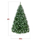 Best Choice Products Artificial Frosted Pine Tree Unlit Pine Design W easy