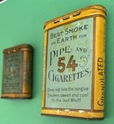 2 Vintage Granulated 54 John Weisert   s Pocket Tin St Louis Sample Different Size