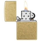 Zippo Windproof Brass Lighter With Street Brass Finish  48267  New In Box