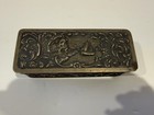 Antique Dutch Solid Silver Box Repousse Sailboat   Windmill  833 Hallmarked  6 5