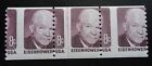 Scott  1402  Mint Nh 1971  Eisenhower Misperf Freak   Error Coil Line Pair