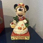 Jim Shore Disney Minnie Mouse Heartwarming Holiday Signed 4004042