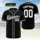 Personalized Team Name Number Baseball Jersey Custom Design Print