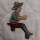 Vintage Marx Wind Up Climbing Tractor Tin Litho Driver 40s