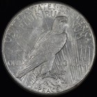 1925-s  1 Peace Silver Dollar     Ch-au Almost Uncirculated     Coin 16ca   trusted   