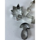 Lot  10 cookie Cutters Variety Christmas Tree  big   Small   Maple Leaf  Heart 