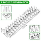 5 Pack Stainless Steel Squirrel Deterrent For Bird Feeder  5 Ft Squirrel Spikes