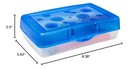 Storex Pencil Case 8 38 X 5 63 X 2 5 Inches Opaque Blue Of 12 61623a12c