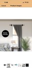 Umbra Cappa Adhera Curtain Rod 24-48   Black     No Drill Adhesive