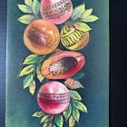 Vintage Mid-century Rust Craft Christmas Card Ornaments Atomic Jewel Tones