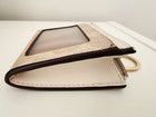 Coach Mini Skinny Id Card Case In Signature Canvas Gold   Sand  Preowned
