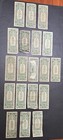 Big Lot Vintage Us Silver Certificates  1   5 Blue Seal Paper Money Currency X19