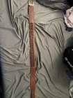 Vintage Bucheimer A-985l Leather  38 Cal Cartridge Belt Ammo Belt W  Loops Brown