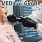 - Black Nitrile Disposable Gloves  5mil  Powder latex-free  Medical Exam 100    
