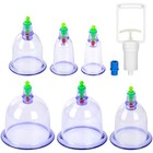 6 Cups Cupping Set Chinese Massage Medical Body Healthy Therapy Vacuum Suction