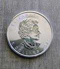 2021 Canada  5 Maple Leaf 1 Oz  9999 Fine Silver Brilliant Unc Coin