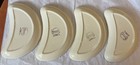 Set Of 4 - Vintage Franciscan Apple Blossom Crescent Relish Salad Plate - Guc