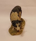    vintage Teviotdale Border Collie Dog Figurine Realistic Collie Ornament