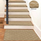 9 x30 bullnosed Stair Treads Carpet Area Rug Mat Non-slip Self Adhesive Pure Era