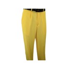 Mens Inserch 2pc Walking Leisure Suit Shirt Pants Set Short Sleeves 9356 Banana