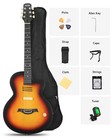 Moukey Bcc-100 Acoustic Electric Guitar Bundle   Gig Bag   Accessories S Pickup