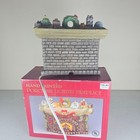 Hand Painted Porcelain Lighted Fireplace