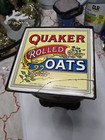 Vintage Cast Iron Kitchen Scale W  Quaker Oats Tile     Advertising Decor