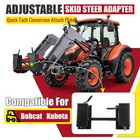 Universal Skid Steer Quick Tach Conversion Adapter Plate Attachment 4000lbs