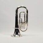 Jupiter Model Jep1000ms Bb Convertible Marching Euphonium Silver Plate Brand New
