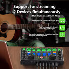 Live Sound Card For Stream Effect  Audio Mixer Microphone Voice Changer Us New