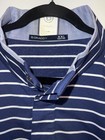Nwt B Draddy Men   s Golf Striped 1 4 Button Pullover Xxl