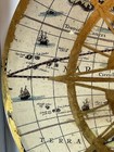 Pier 1 Round Wall Art Large Globe Map Golden Compass John Speed