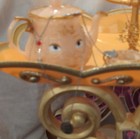 Disney Beauty And The Beast Pretend Play Tea Set Cart And 3 Disney Necklaces 