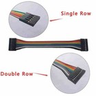 Dupont 2 54mm Rainbow Cable Ribbon Jumper Wire Female-female Single double Row 