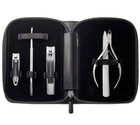 5pc Manicure Pedicure Nail Tool Kit W Black Vegan Leather Case Sephora Set