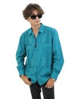 Long Sleeve Mexican Wedding Shirt Guayabera For Men    100  Cotton   Made In Mex