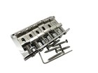 Chrome Strat Style Fixed Bridge 10 5 Mm Spacing With Steel Bent Saddles