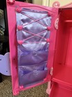 Build-a-bear Pink Armoire Dress Accessory Closet Wardrobe Drawers B a b