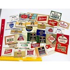 Lot Of 30 Random Mixed Beer Labels Mostly 1970s Mixed Breweriana Bar Decor