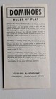 Vintage Dominoes Game Crisloid White Double 6 Set Of 28 W  Case Instructions