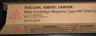Genuine Ricoh Savin Lanier 841726   841297   Magenta Toner Mp C400 c240 ld140c