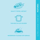 Intex Inflatable Ultra Lounge Chair With Cup Holder And Ottoman Set  4 Pack 