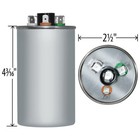 Amrad Usa2233 Round Run Capacitor 45 7 5 Uf Mfd 370   440 Volt Made In Usa