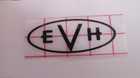 Evh Guitar Headstock Vinyl Cut Decal Sticker Logo For Guitar Restoration