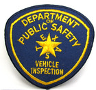 Vintage Texas Dept Of Public Safety Dps Vehicle Inspection Shoulder Patch Felt