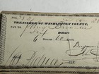 Lot Of 14 Antique 1820s-1830 Washington County Pa Treasurer Warrant Checks